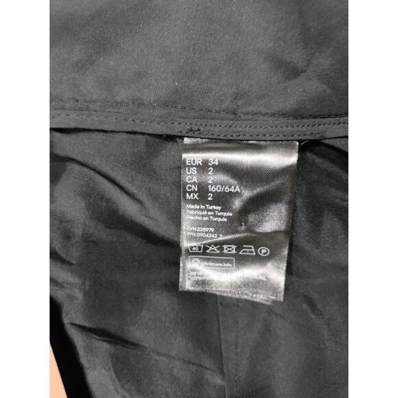 NWT Sandra Mansour x H&M Asymmetric Ruffle Tulle Flounce Skirt Black Womens Sz 2 - Picture 10 of 15